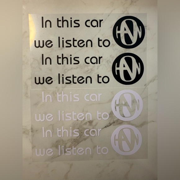 In This Car We Listen to Hanson Decal - Picture 3 of 5